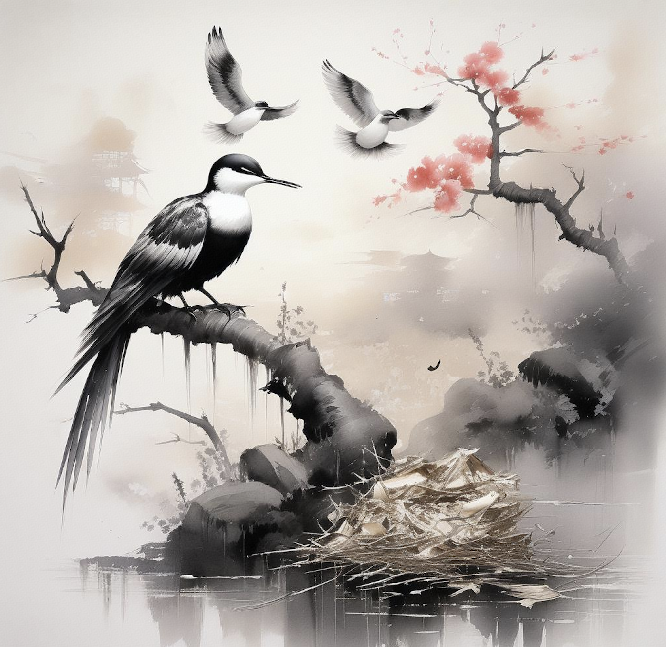 七绝·谁为枯骨点胭脂？
